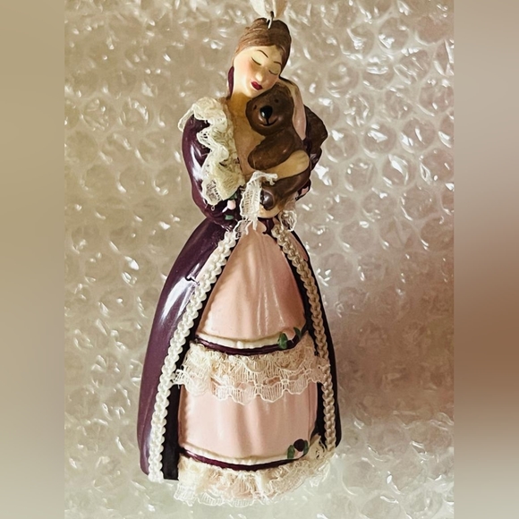 Victorian barbie with cedric bear ornament hallmark ornament - Picture 4 of 5